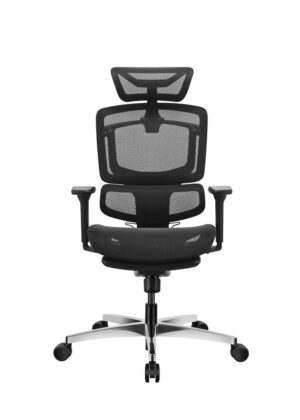 Bianco Task Chair O2B Black/Grey With Foam Seat