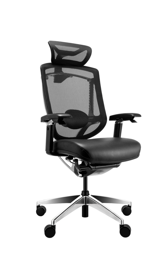 FurniConcepts Nero Task Chair With Headrest