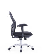 Medium Back Mesh Chair with Aluminium Base, alternate view 2 – Furniconcepts UAE