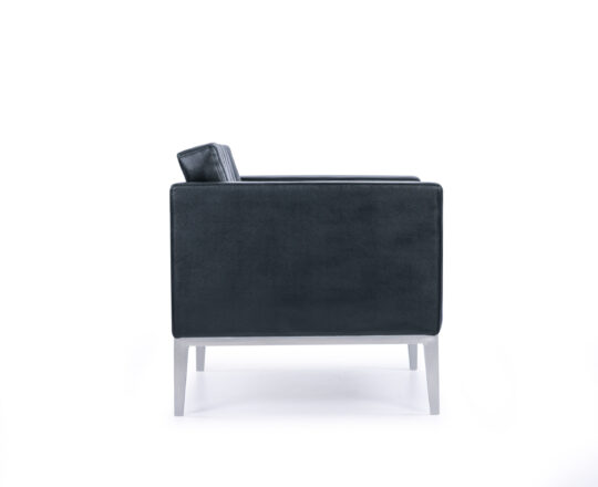 FurniConcepts S04-1 Single Black PU Orion